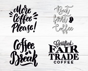 Coffee Bundle SVG, Coffee Break SVG, Coffee Quotes, Cricut design