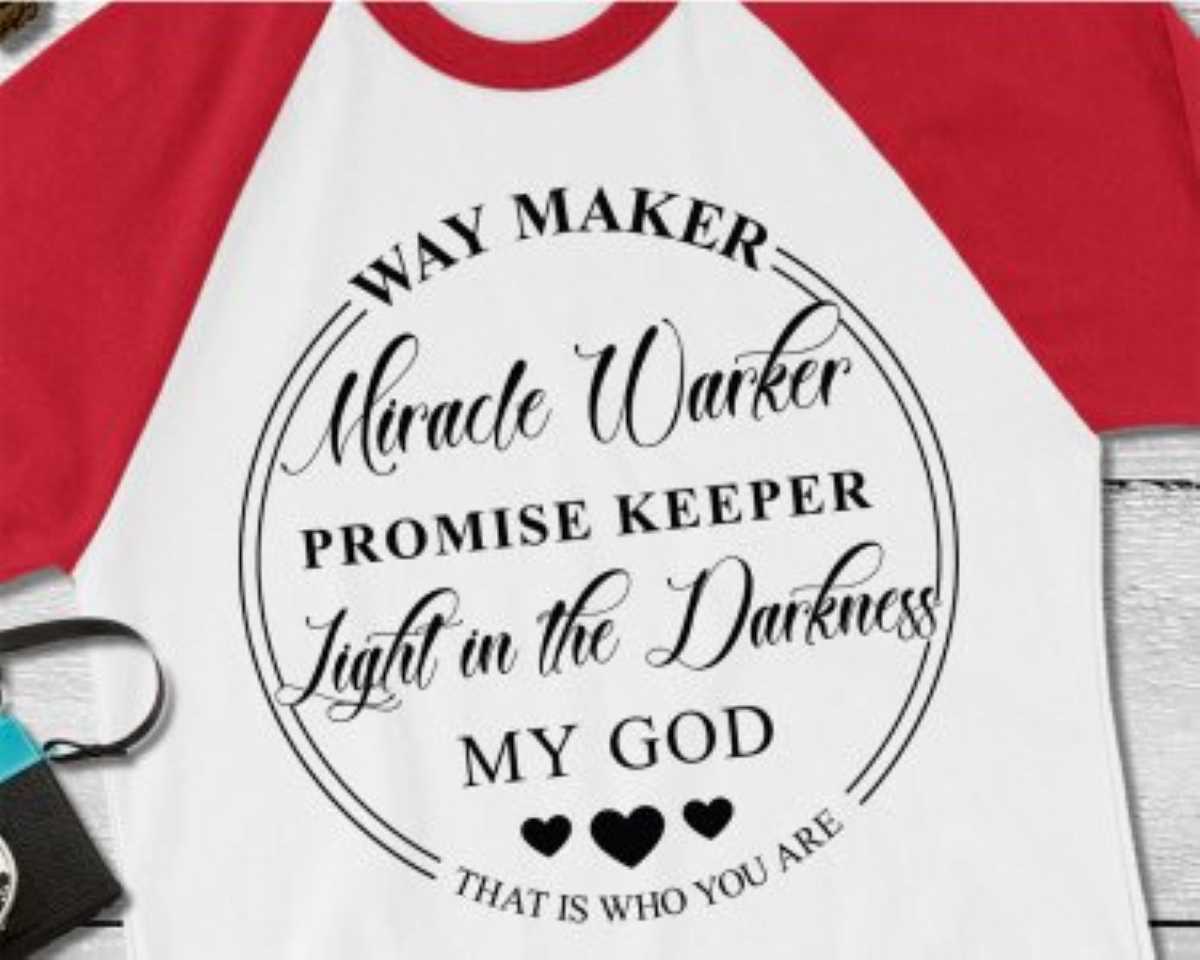 Waymaker SVG, Waymaker Miracle Worker SVG, Miracle Worker SVG,Vinyl cut, Cut File for Cricut, Silhouett