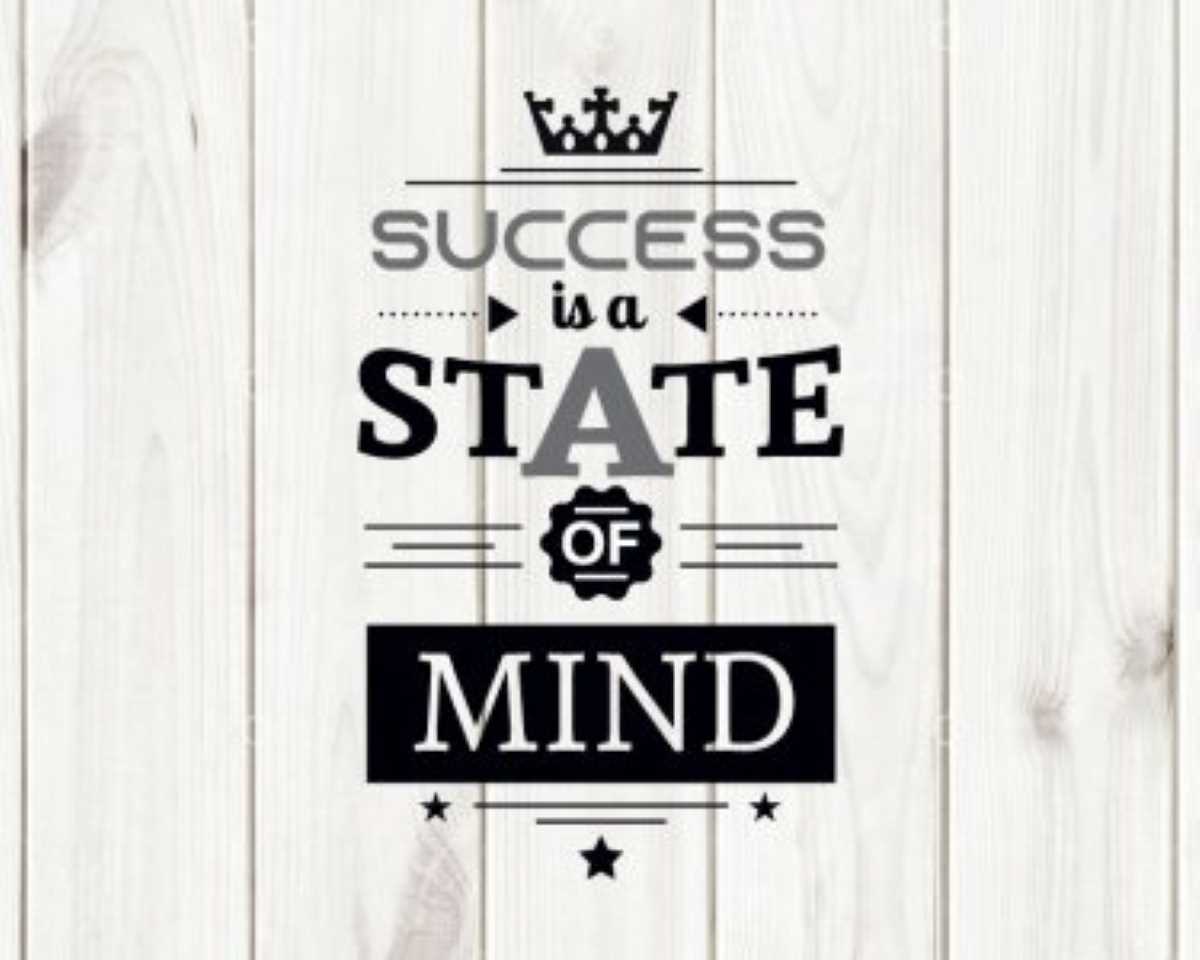 Success is a State of Mind Quote SVG, Motivational Quote SVG, Cut Files, Digital Files, Cricut Silhouette