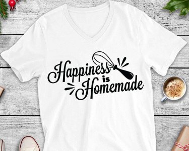 Happiness is Homemade, Family SVG, Cooking SVG, Cricut Files, Digital Download