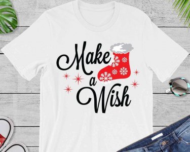 Make A Wish SVG, Christmas SVG, Winter SVG, Modern Holiday, Christmas Stockings Clip Art, Cricut Files, Digital Download