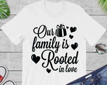 Our Family Is Rooted In Love SVG, Family SVG, Tshirt SVG, Decals And Stickers, Cricut Files, Digital Download