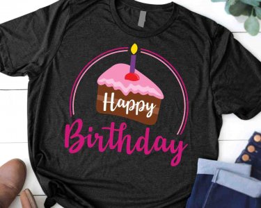 Happy Birthday SVG, Birthday SVG, Birthday Cake SVG, Birthday Shirt SVG, Decals And Stickers, Cricut Files, Digital Download