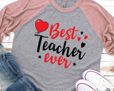 Best Teacher Ever SVG, Teacher SVG, Kindergarten SVG, Balloon Clip Art, Tshirt Design, Decals And Stickers, Cricut Files, Digital Download