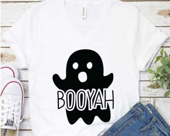Booyah SVG, Ghost SVG, Happy Halloween, SVG Files For Silhouette, Decals And Stickers, Cricut Files, Digital Download.