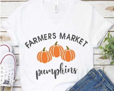Farmer's Market Pumpkins SVG, Fall SVG, Thanksgiving SVG, Autumn Season, Harvest Festival, Pumpkin Clip Art, SVG Files For Silhouette, Decals And Stickers, Cricut Files, Instant Digital Download.