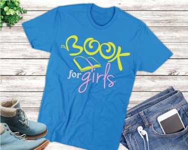 Book For Girls SVG, Books SVG, Back To School SVG, First Day Of School, SVG Files For Silhouette, Decals And Stickers, Cricut Files, Instant Digital Download.