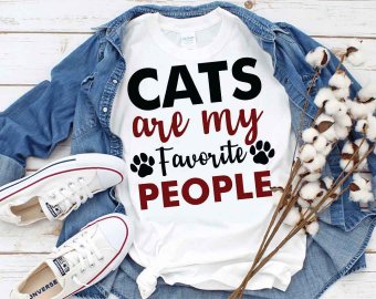 Cats Are My Favorite People SVG, Cat SVG, Pet SVG, Tshirt Design, Decals And Stickers, Cricut Files, Digital Download