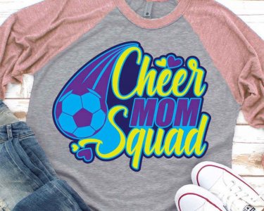 Cheer Mom Squad SVG, Cheer SVG, Mom SVG, Soccer SVG, SVG Files For Silhouette, Decals And Stickers, Cricut Files, Instant Digital Download.
