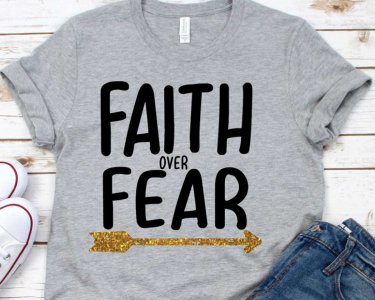 Faith Over Fear SVG, Lose Your Fears, Faith SVG, SVG Files For Silhouette, Decals And Stickers, Cricut Files, Instant Digital Download.