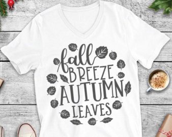 Fall Breeze Autumn Leaves SVG, Autumn SVG, Fall Season, Leaf Clip Art, SVG Files For Silhouette, Decals And Stickers, Cricut Files, Instant Digital Download.