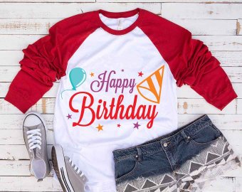 Happy Birthday SVG, Birthday SVG, Birthday Shirt SVG, Decals And Stickers, Cricut Files, Digital Download