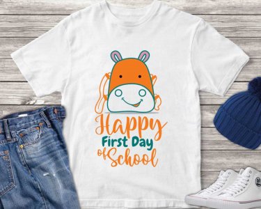 First Day Of  School SVG, Back to School SVG, Happy First Day SVG, SVG Files For Silhouette, Decals And Stickers, Cricut Files, Instant Digital Download.