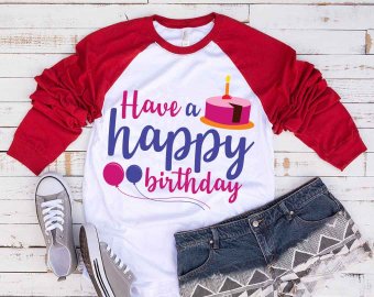 Have A Happy Birthday SVG, Birthday SVG, Birthday Cake SVG, Birthday Balloon SVG, Tshirt SVG, Decals And Stickers, Cricut Files, Digital Download