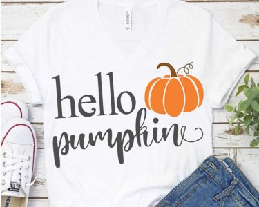 Hello Pumpkin SVG, Thanksgiving SVG, Autumn SVG, Harvest Festival, Fall Season, Pumpkin Clip Art, SVG Files For Silhouette, Decals And Stickers, Cricut Files, Instant Digital Download.