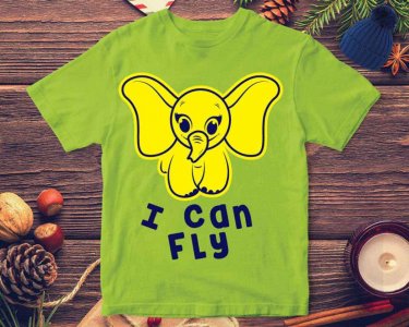 I Can Fly SVG, Elephant SVG, Elephant Vector, SVG Files For Silhouette, Decals And Stickers, Cricut Files, Instant Digital Download.