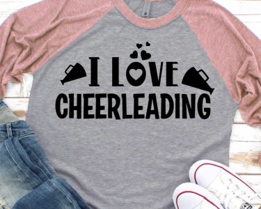 I Love Cheerleading SVG, Cheerleader SVG, Cheer SVG, SVG Files For Silhouette, Decals And Stickers, Cricut Files, Instant Digital Download.