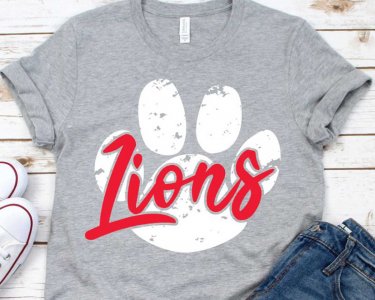 Lions SVG, Sports SVG, SVG Files For Silhouette, Decals And Stickers, Cricut Files, Instant Digital Download.