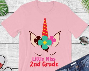 Little Miss 2nd Grade SVG, Back to School, First Day of School, SVG Files For Silhouette, Decals And Stickers, Cricut Files, Instant Digital Download.