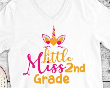 Little Miss 2nd Grade SVG, Back to School, First Day of School, SVG Files For Silhouette, Decals And Stickers, Cricut Files, Instant Digital Download.