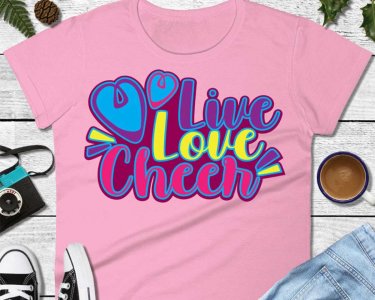 Live Love Cheer SVG, Love SVG, Cheer SVG, SVG Files For Silhouette, Decals And Stickers, Cricut Files, Instant Digital Download.