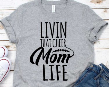 Living That Cheer Mom Life SVG, Cheer SVG, Mom SVG, SVG Files For Silhouette, Decals And Stickers, Cricut Files, Instant Digital Download.