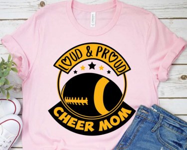 Loud And Proud Cheer Mom SVG, Cheer SVG, Mom SVG, Football SVG, SVG Files For Silhouette, Decals And Stickers, Cricut Files, Instant Digital Download.
