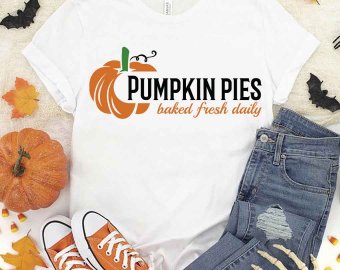 Pumpkin Pies Baked Fresh Daily SVG, Autumn SVG, Seasons SVG, Pumpkin SVG, Tshirt Design, Decals And Stickers, Cricut Files, Digital Download