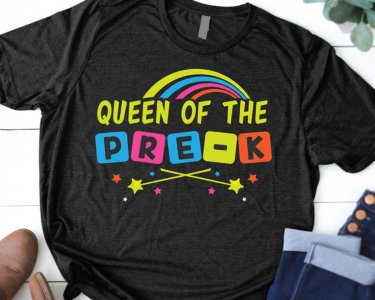 Queen Of Pre-K SVG, Preschool SVG, Pre-K SVG, Kindergarten SVG, SVG Files For Silhouette, Decals And Stickers, Cricut Files, Instant Digital Download.