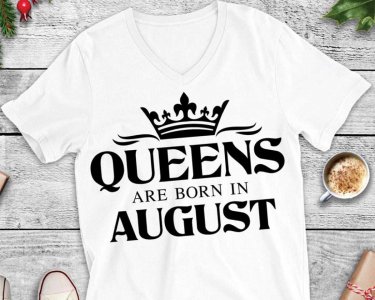 Queens Are Born In August SVG, Birthday Quote, Crown Clip Art, SVG Files For Silhouette, Decals And Stickers, Cricut Files, Instant Digital Download.
