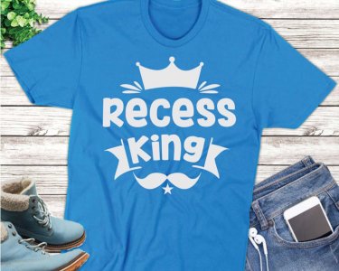 Recess King SVG, Kids SVG, SVG Files For Silhouette, Decals And Stickers, Cricut Files, Instant Digital Download.