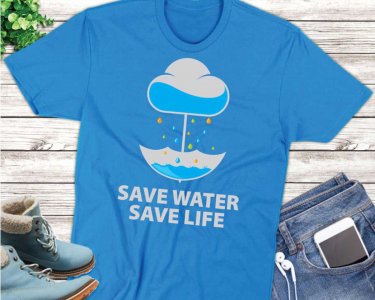 Save Water Save Life SVG, Water Conservation Quote, Sustainable Development SVG, SVG Files For Silhouette, Decals And Stickers, Cricut Files, Instant Digital Download.
