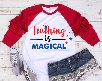 Teaching is Magical SVG, Kindergarten SVG, Magical Teacher SVG, SVG files for Silhouette/Decals/Stickers and Cricut files, Digital Download.