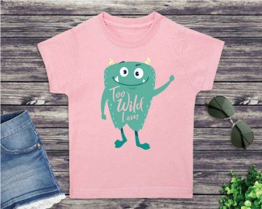 Too Wild I Am SVG, Monster SVG, Kids SVG, Cheery Monster, Monster Clip Art, SVG Files For Silhouette, Decals And Stickers, Cricut Files, Instant Digital Download.