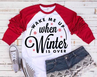 Wake Me Up When Winter Is Over SVG, Winter SVG, Seasons SVG, Holiday SVG, Tshirt Design, Decals And Stickers, Cricut Files, Digital Download