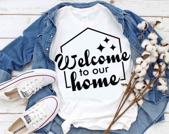 Welcome To Our Home SVG, Family SVG, Tshirt Design, Decals And Stickers, Cricut Files, Digital Download