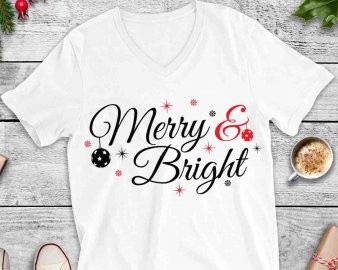 Merry and Bright SVG, Merry Christmas SVG, Winter SVG, Holiday SVG, Cricut Files, Digital Download