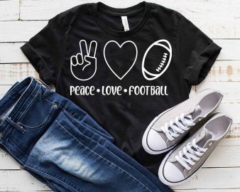 Peace love football svg, Peace love football t-shirt svg, Peace love football clip art, Cricut Files, Decals And Stickers, Instant Download