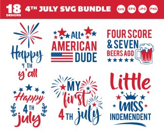 4th of July SVG bundle, Happy birthday America SVG, American Dude SVG, 4th July SVG, Cricut Files, Instant Download