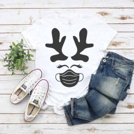 Corona mask deer svg, Corona mask deer cut file, Corona mask deer clip art, Corona svg, Cricut Files, Silhouette Files, Digital Download