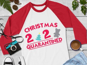 Christmas Quarantined SVG, Christmas SVG, Holiday SVG, Cricut Files, Silhouette Files, Digital Download