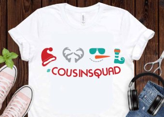 Cousins Squad SVG, Christmas SVG, Holiday SVG, Cricut Files, Silhouette Files, Digital Download