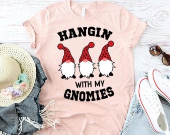 Hanging with my gnomies svg, Hanging with my gnomies cut file, Hanging with my gnomies clip art, Gnome svg, Christmas gnome svg, Cricut Files, Silhouette Files, Digital Download