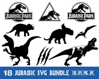 Jurassic SVG Bundle, Jurassic Park SVG, Jurassic World SVG, Cricut Files, Instant Download