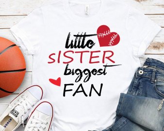 Little sister biggest fan svg, Little sister biggest fan clip art, Little sister biggest fan cut file, Sports svg, Cricut Files, Digital Download