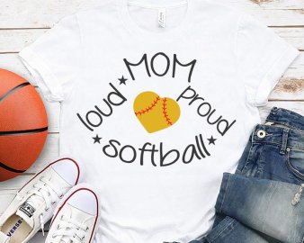 Loud mom proud softball svg, Loud And Proud Softball Mom SVG Cut File, Loud And Proud Softball Mom clip art, Sports SVG, Cricut Files, Digital Download