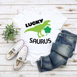 Lucky saurus svg, Lucky saurus cut file, Lucky saurus clip art, Saint patrick's day svg, Cricut Files, Silhouette Files, Digital Download