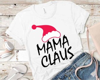 Mama Claus SVG, Christmas SVG, Holiday SVG, Cricut Files, Silhouette Files, Digital Download