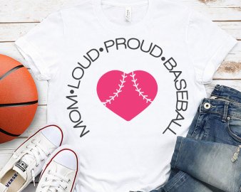 Mom loud proud baseball svg, Mom loud proud baseball clip art, Mom loud proud baseball cut file, Sports svg, Baseball svg, Cricut Files, Digital Download