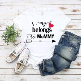 My love belongs to mommy svg, My love belongs to mommy clip art, My love belongs to mommy cut file, Mother's day svg, Cricut Files, Silhouette Files, Digital Download